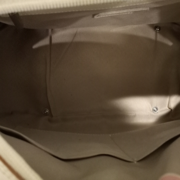 Nardelli ivory and camel leather crossbody bowler Boston bag - Picture 12 of 12